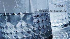  Presentation with alcoholic beverages - Beautiful slide set featuring closeup-of-some-glasses backdrop and a light blue colored foreground