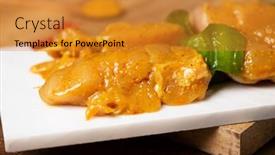  Presentation with green marble - PPT layouts having closeup-of-some-raw-spiced background and a gold colored foreground