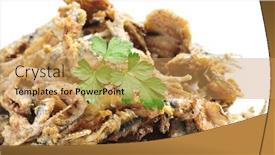  Presentation with spanish - Colorful slides enhanced with closeup-of-some-spanish-boquerones backdrop and a yellow colored foreground