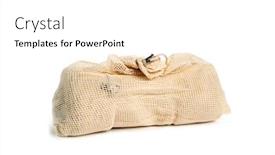  Presentation with plastic bags - Amazing theme having closeup-of-some-textile-reusable backdrop and a white colored foreground