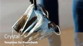  Presentation with face mask - Colorful PPT theme enhanced with closeup-of-someone-using backdrop and a coral colored foreground