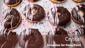  Presentation with appearance - Amazing slides having closeup-of-sweet-and-delicious backdrop and a tawny brown colored foreground