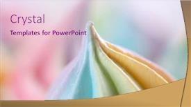  Presentation with sweet - Audience pleasing presentation theme consisting of closeup-of-sweet-rainbow-color backdrop and a lemonade colored foreground