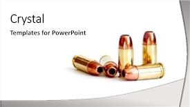  Presentation with military - Amazing presentation design having closeup of tactical military bullets backdrop and a white colored foreground