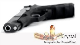  Presentation with gun - Beautiful presentation theme featuring traffic situation - berlin germany - september 9 backdrop and a  colored foreground.