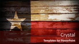  Presentation with texas flag - Slide deck with closeup-of-texas-flag background and a tawny brown colored foreground