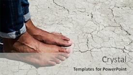  Presentation with feet - Slide set enhanced with closeup-of-the-bare-feet background and a light gray colored foreground