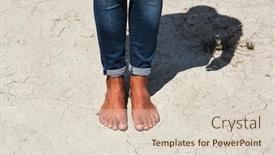  Presentation with feet - Cool new presentation theme with closeup-of-the-bare-feet backdrop and a lemonade colored foreground