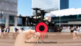  Presentation with man heart attact hand hold - Slides enhanced with closeup-of-the-hand background and a coral colored foreground