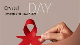  Presentation with awareness - Cool new PPT layouts with closeup-of-the-hand backdrop and a mint green colored foreground