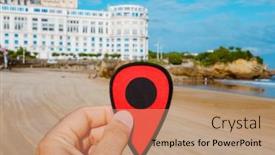  Presentation with red - PPT theme with closeup-of-the-hand background and a  colored foreground