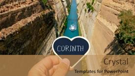  Presentation with black hand - PPT theme featuring closeup-of-the-hand background and a coral colored foreground