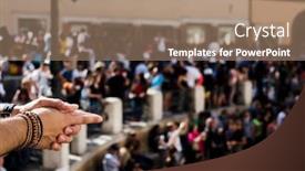  Presentation with rome italy - PPT layouts having closeup-of-the-hands background and a coral colored foreground