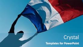  Presentation with wind - Colorful theme enhanced with closeup-of-the-silhouette backdrop and a teal colored foreground