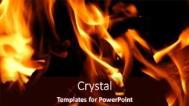  Presentation with fire - Colorful presentation theme enhanced with closeup-of-the-wood backdrop and a wine colored foreground