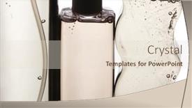  Presentation with hand soap - Slide deck having closeup-of-three-plastic-bottles background and a lemonade colored foreground