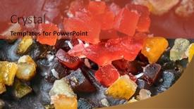  Presentation with easter season - Slide set featuring closeup of traditional polish easter cake mazurek it is a variety of sweet short pastry baked in poland both at easter and also at christmas and holiday season background and a red colored foreground