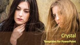  Presentation with german shepherd two young puppys - Amazing slide set having closeup of two lovely young backdrop and a tawny brown colored foreground