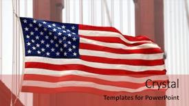 Presentation with san francisco - PPT theme enhanced with closeup of u s flag background and a red colored foreground