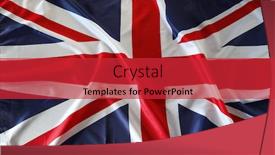  Presentation with union jack flag - Slides featuring closeup-of-union-jack-flag background and a red colored foreground