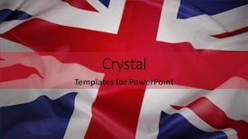  Presentation with union jack flag - Cool new theme with closeup of union jack flag backdrop and a crimson colored foreground