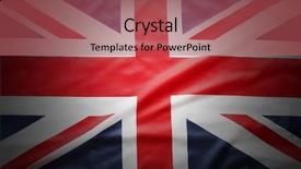  Presentation with union jack flag - PPT layouts consisting of closeup of union jack flag background and a  colored foreground