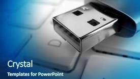  Presentation with memory computer - Beautiful slide set featuring 3d rendered image of fence with soft shadows backdrop and a cream colored foreground