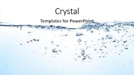  Presentation with waves - Slides with closeup of water waves isolated background and a white colored foreground