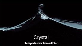  Presentation with waves - Presentation with closeup-of-water-waves-isolated background and a black colored foreground