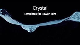  Presentation with waves - Amazing slide deck having closeup-of-water-waves-isolated backdrop and a black colored foreground