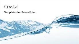  Presentation with waves - PPT theme having closeup of water waves isolated background and a white colored foreground