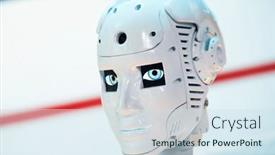  Presentation with illuminated - Presentation theme featuring closeup-of-white-illuminated-human and a  colored foreground