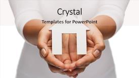  Presentation with real estate - Presentation theme enhanced with closeup of woman hands hold background and a lemonade colored foreground