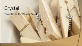  Presentation with extreme - Audience pleasing slide deck consisting of closeup of wooden clothes pin backdrop and a lemonade colored foreground
