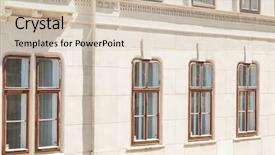  Presentation with old building britain gif - Slide deck featuring closeup old building in wien background and a soft green colored foreground