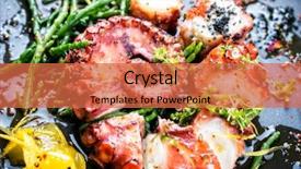  Presentation with free traditional - Colorful PPT layouts enhanced with cooked with salicornia lemon curd backdrop and a red colored foreground