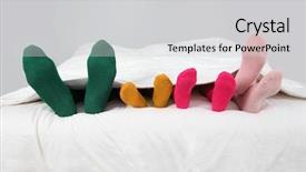  Presentation with feet - Cool new theme with closeup on family feet backdrop and a light gray colored foreground