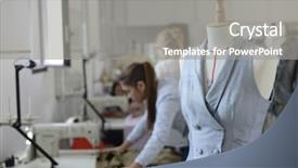  Presentation with mannequin - Cool new presentation theme with closeup on mannequin in dressmaking backdrop and a  colored foreground