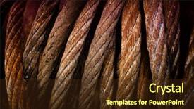  Presentation with cable - Presentation design having closeup on old and rusty background and a wine colored foreground