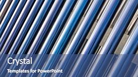  Presentation with solar water - Cool new slides with closeup on solar water heater backdrop and a ocean colored foreground