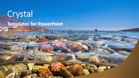  Presentation with under water - Audience pleasing theme consisting of closeup-photo-of-a-beautiful backdrop and a teal colored foreground