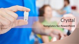  Presentation with checks - Slide deck with closeup photo of a big background and a lemonade colored foreground