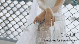  Presentation with bride - Theme featuring closeup-photo-of-a-bride background and a  colored foreground
