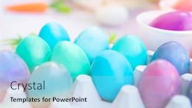  Presentation with happy holiday - Colorful presentation design enhanced with closeup-photo-of-a-many backdrop and a light blue colored foreground