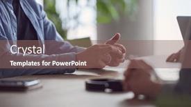  Presentation with photo - Theme with closeup-photo-the-hands background and a violet colored foreground