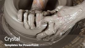  Presentation with harry potter - Presentation design enhanced with works a potter's wheel background and a  colored foreground