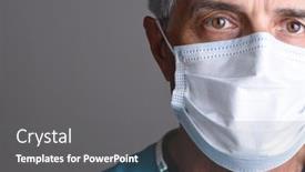  Presentation with surgical - Amazing presentation theme having closeup-portrait-of-a-mature backdrop and a gray colored foreground