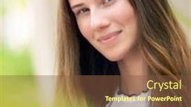  Presentation with beauty makeup - Colorful presentation theme enhanced with closeup portrait of a nice girl with natural hair outdoors cute young female with sensual look natural beauty of woman without makeup backdrop and a tawny brown colored foreground