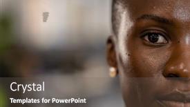  Presentation with construction design - Theme consisting of closeup-portrait-of-african-american background and a gray colored foreground