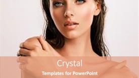  Presentation with hair care - Cool new PPT theme with closeup-portrait-of-an-attractive backdrop and a coral colored foreground